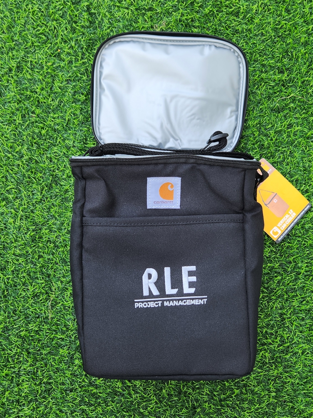 Carhartt Black Toiletry Bag with RLE Project Management Embroidery
